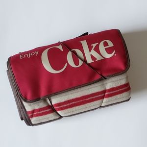 ENJOY COKE PICNIC TIME FOLD UP PICNIC BLANKET